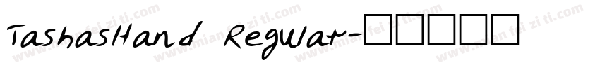 TashasHand Regular字体转换